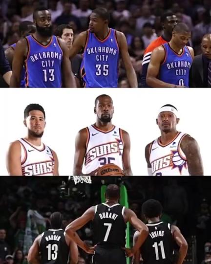 太陽(yáng)三巨頭徹底失敗？美媒：杜蘭特的三巨頭球隊(duì)總是一樣的結(jié)局？